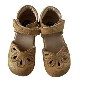 Livie & Luca gold glitter Mary Janes